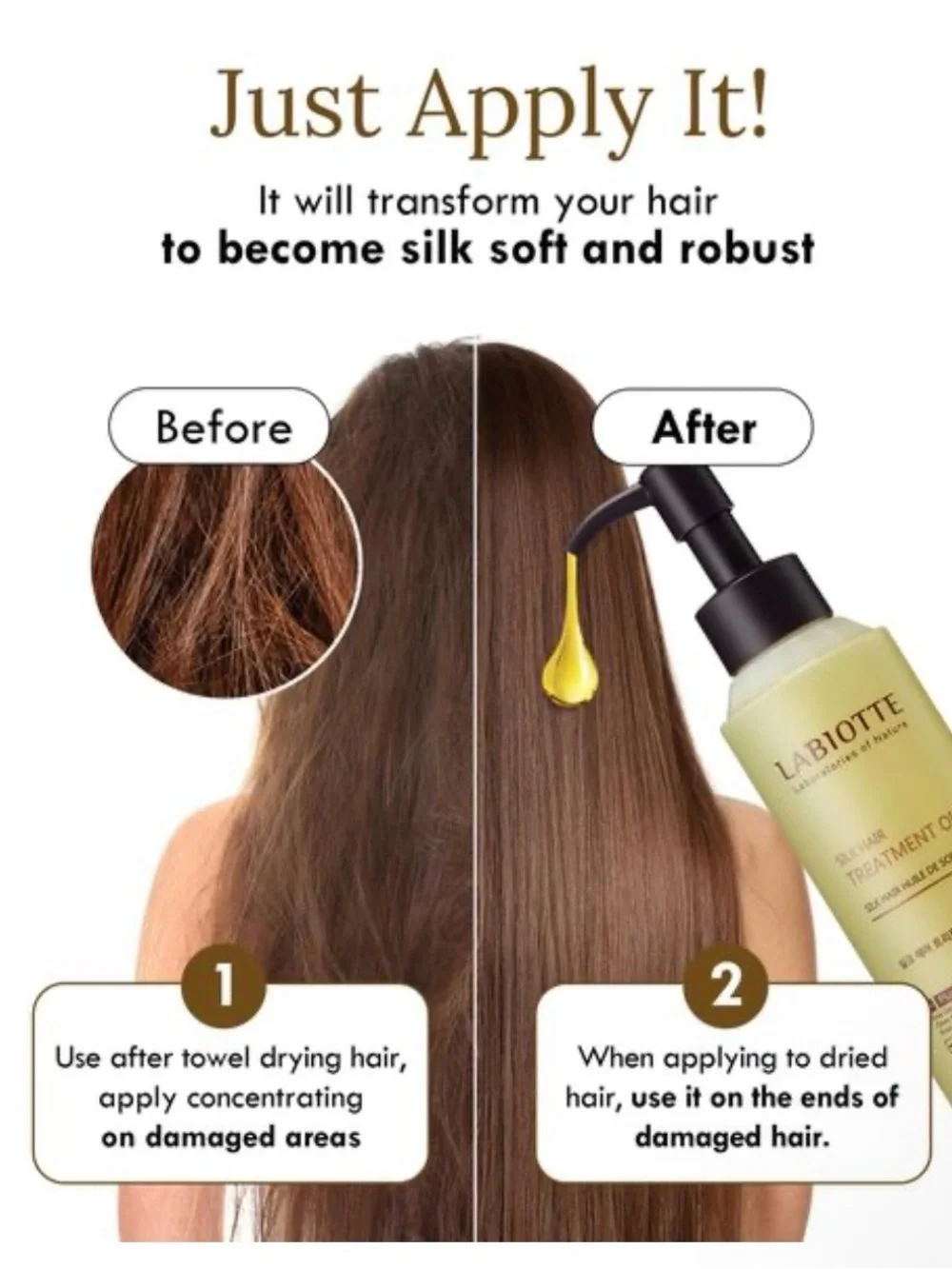 Labiotte Silk Hair Treatment Oil